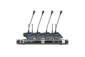 Bộ 04 Micro cổ ngỗng không dây kèm đầu thu 4 kênh DSPPA D5844