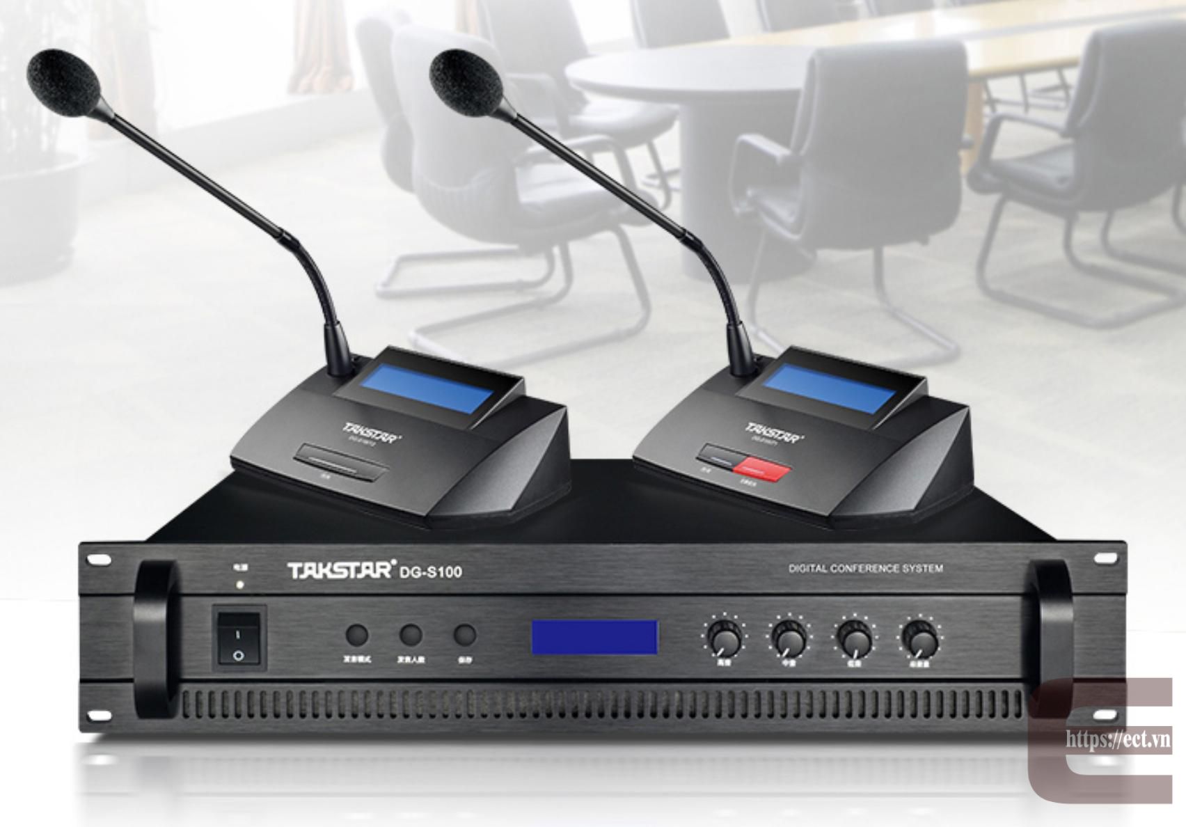 Hệ thống hội thảo DG-S100 Takstar: Đơn giản, gọn nhẹ và đa năng